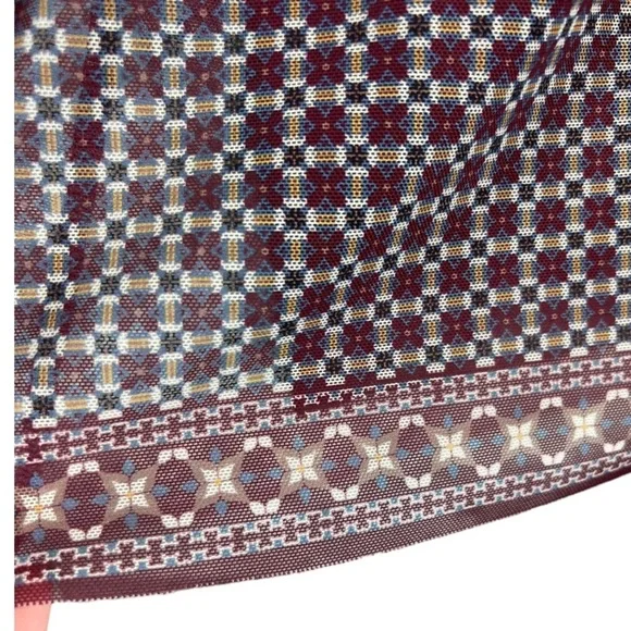 Max Studio Long Sleeved Sheer Peasant Top L - Picture 6 of 9